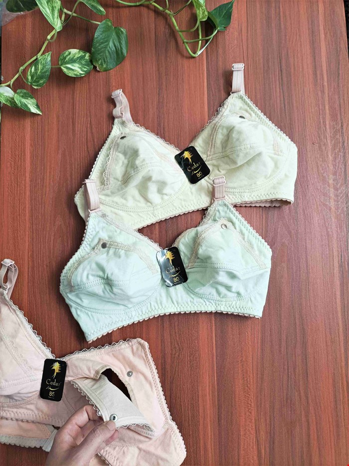 سوتین شیردهی نخ پنبه دکمه دار