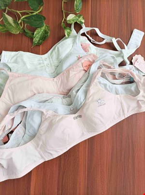 سوتین نخ پنبه دخترانه بدون فنر فری سایز