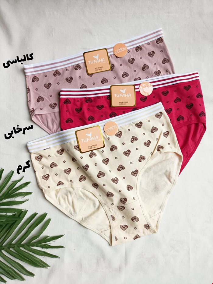شورت نخ پنبه قلبی کش اسپرت سایز XXL/44