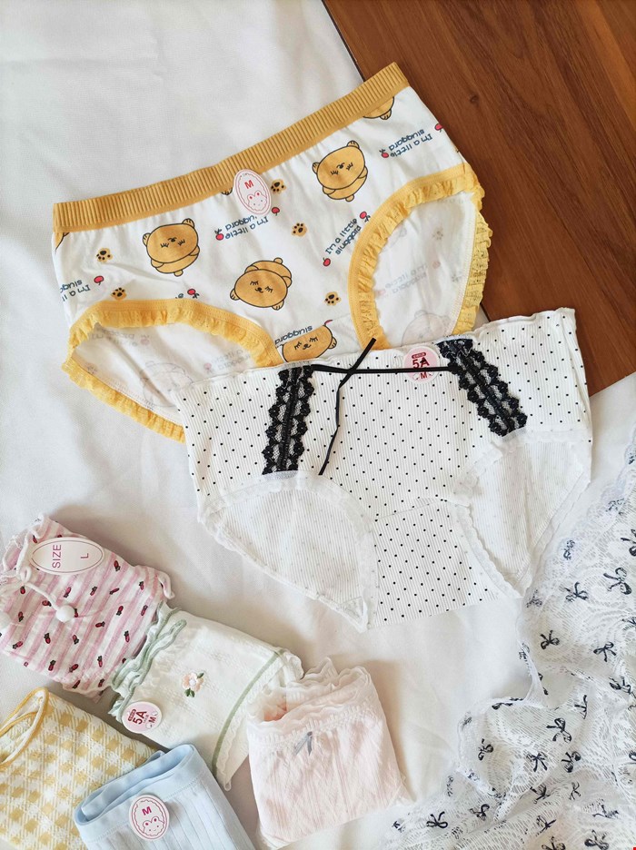 شورت نخ پنبه دخترانه میکس سایز  M/l